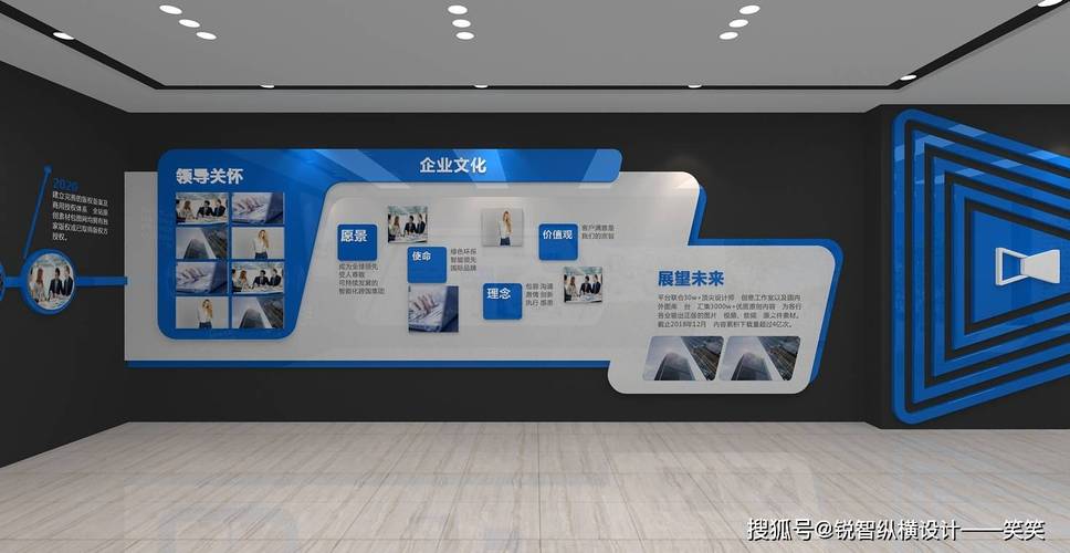 互联网公司文化墙这样设计,充满科技的力量