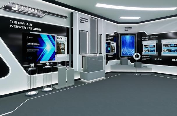 成都科技公司展厅策划设计效果图方案